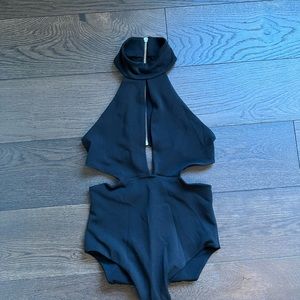 Nookie Black Keyhole Bodysuit